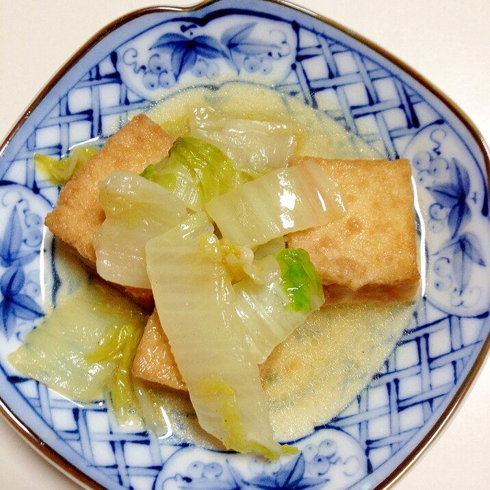 厚揚げと白菜の煮物